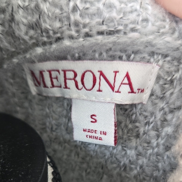 Merona Gray Cowl Neck Sweater Dress - Picture 2 of 5